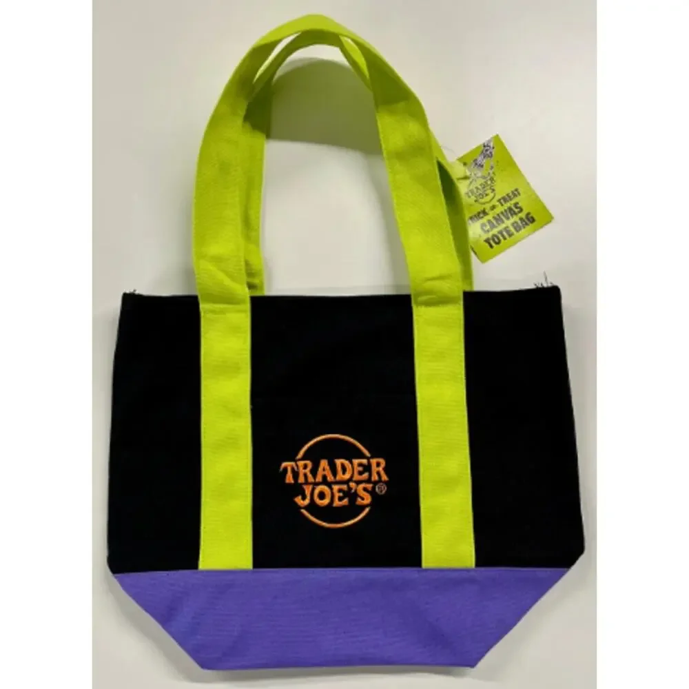 New Trader Joe's Trick-or-Treat Mini Canvas Totes Set of 4